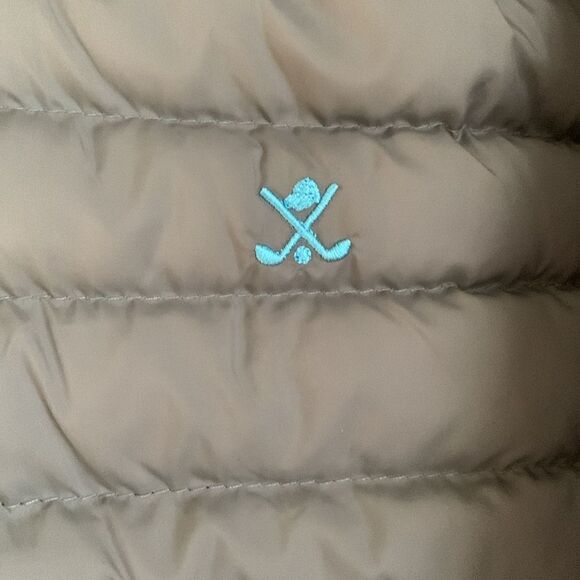 Sir Raymond Tailor Grey Ribbed Puffer Men’s Golf Jacket Size L - Picture 8 of 11